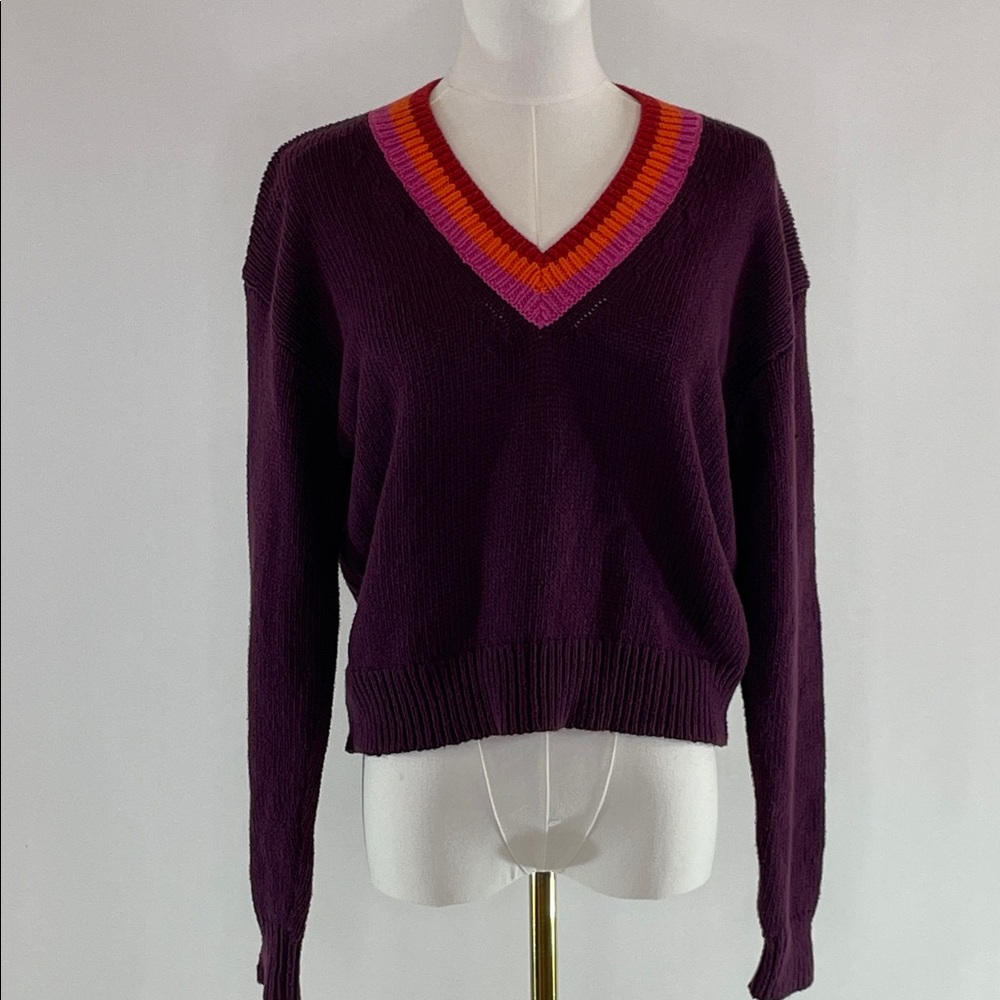 Marine Layer, Slouchy V-Neck Sweater, XS